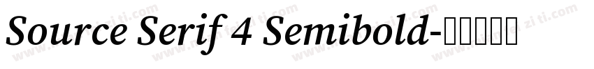 Source Serif 4 Semibold字体转换